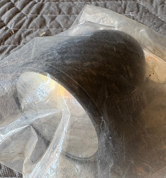 Mirror Side View, round, 3 in Diameter, Clamp-On, Carbon Fiber