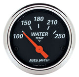 Water Temperature Gauge - Designer Black