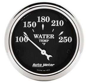 Water Temperature Gauge - Old Tyme Black