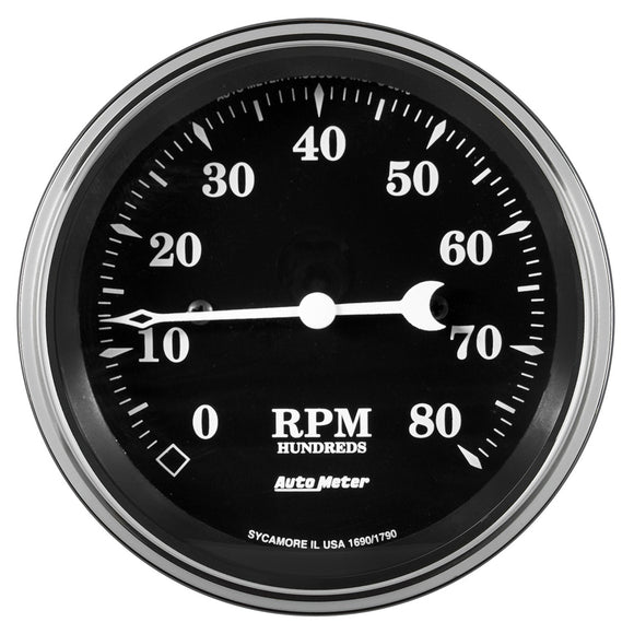 Tachometer - Old Tyme Black