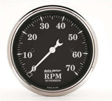 Tachometer - Old Tyme Black