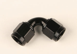 Fitting - Adapter - 90 Degree - 12 AN Female to 12 AN Female