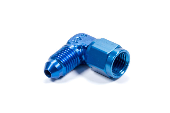 Fitting - Adapter - 90 Degree - 4 AN Female to 4 AN Male