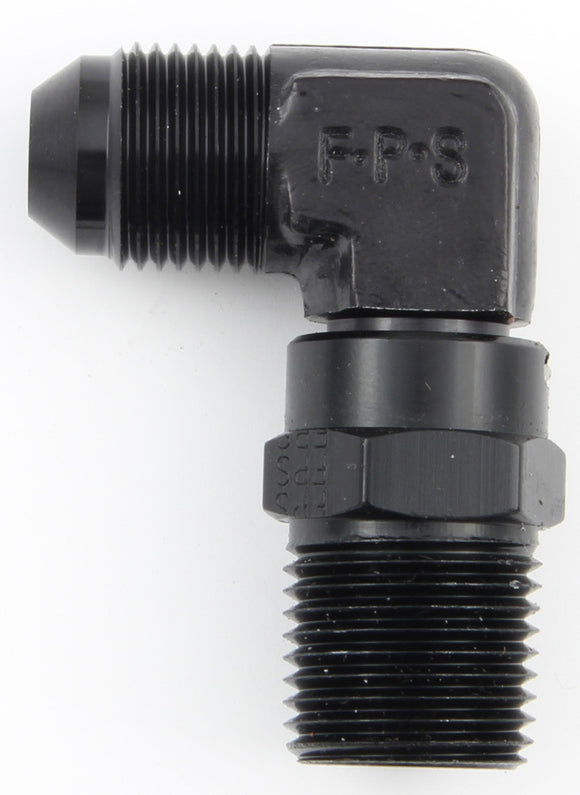 Fitting - Adapter - 90 Degree - 4 AN Male to 1/4 in NPT Male