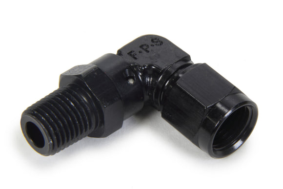 Fitting - Adapter - 90 Degree - 6 AN Female to 1/4 in NPT Male