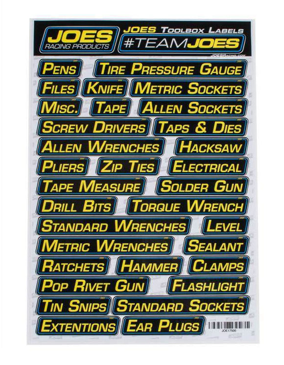 Toolbox Labels