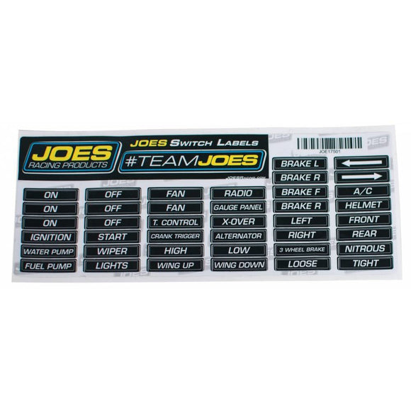 Switch Panel Label Sheet