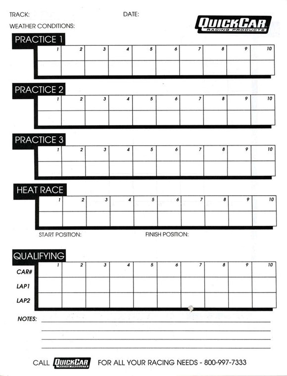 Time Organizer Chart